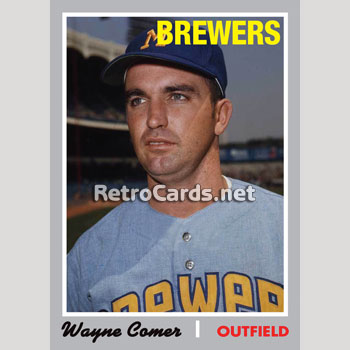 1970T Gene Brabender Milwaukee Brewers – RetroCards