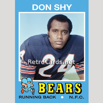 1971T Bill Staley Chicago Bears – RetroCards