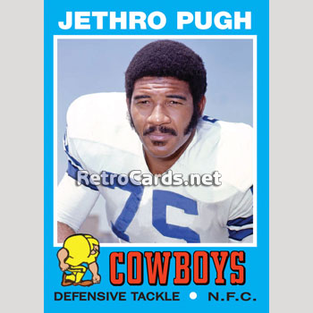 VINTAGE Jethro Pugh #75 Pro Cut Screen Majestic Dallas Cowboys Home NFL  Jersey L