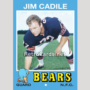 1971T Randy Jackson Chicago Bears – RetroCards