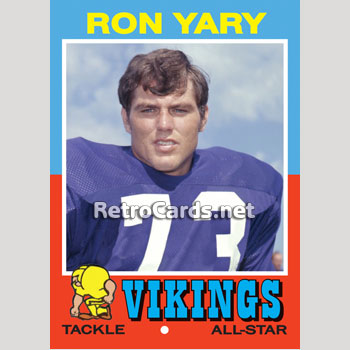 1969T Ron Yary Minnesota Vikings – RetroCards