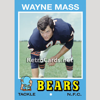 1971T Bill Staley Chicago Bears – RetroCards