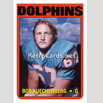 Bob Kuechenberg Miami Dolphins LIMITED STOCK SATIN 8X10 Photo |