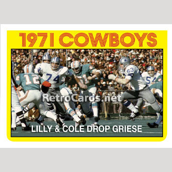 1972 Dallas Cowboys Super Bowl Champs – RetroCards