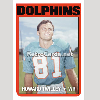 : 1968 Topps # 39 Howard Twilley Miami Dolphins