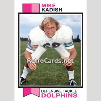 1977 Topps Jim Mandich Football Card – Miami Dolphins - #372 / Near Mint +  Cond.