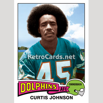 Autographed Curtis Johnson 8x10 Miami Dolphins Photo