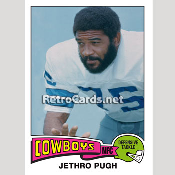 VINTAGE Jethro Pugh #75 Pro Cut Screen Majestic Dallas Cowboys Home NFL  Jersey L