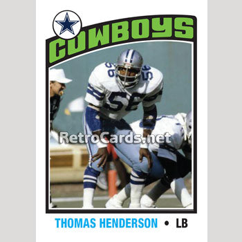 1976W Golden Richards Dallas Cowboys – RetroCards