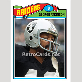 Early 1970's George Atkinson Game Worn Oakland Raiders Helmet., Lot  #50742