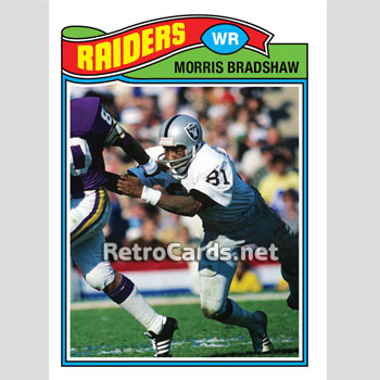 Autographed MORRIS BRADSHAW 11X14 Oakland Raiders photo