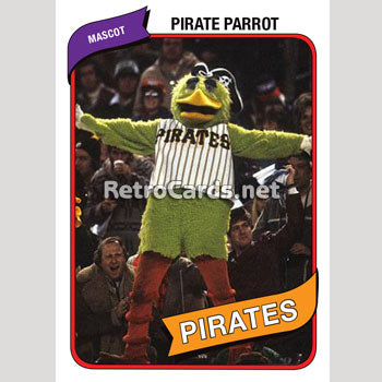 1989 MLB Pittsburgh Pirates Mascot: Buccaneer the Pirate Parrot Toy Figures  Set