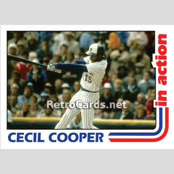 2000 BREWERS Cecil Cooper signed card Fleer Greats of the