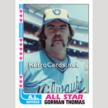 Gorman Thomas 1982 Milwaukee Brewers Throwback Jersey – Best Sports Jerseys