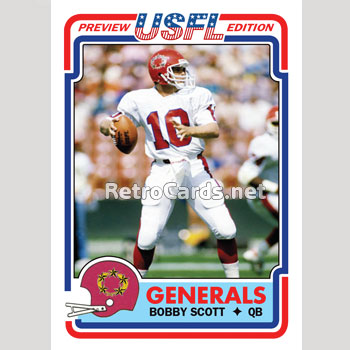 1983T Kent Hull New Jersey Generals – RetroCards