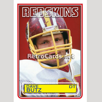 Lot - Vintage Dave Butz Washington Redskins Signed Photo