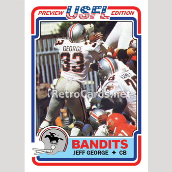 1983 USFL Tony Office 52 Tampa Bay Bandits Home Football Jersey