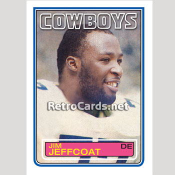 Jim Jeffcoat 1985 Topps Rookie Football Card #45 - Dallas Cowboys at  's Sports Collectibles Store