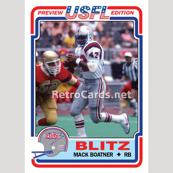 1983 USFL CHICAGO BLITZ SEASON TICKET APPLICATION ESPN and BUDWEISER