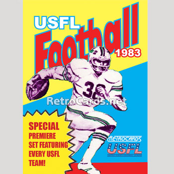 1983T USFL Preview RetroCards Set