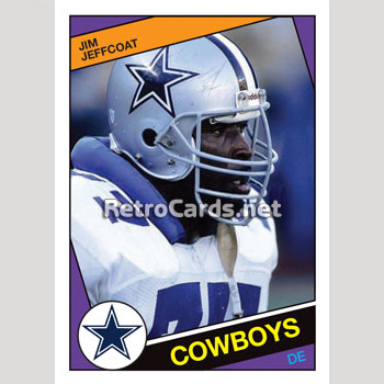 JIM JEFFCOAT DALLAS COWBOYS SIGNED 24x36 FOAM BOARD POSTER PHOTO w/2xSB DCS  COA