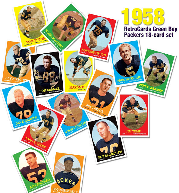 Topps 1958 Green Bay Packers "pre-lombardi" 