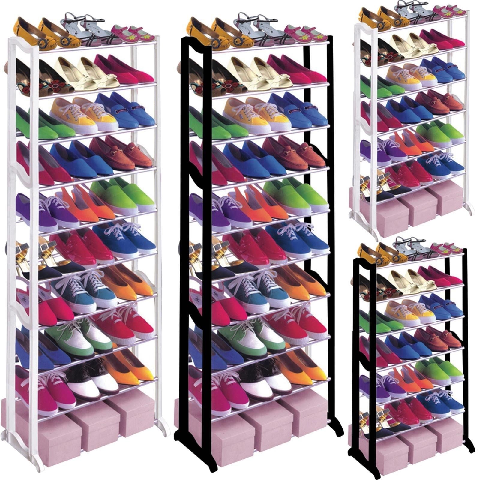 Полка для обуви до 30 пар обуви amazing Shoe Rack, черный