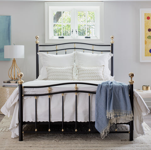 Portico Iron and Brass Bed