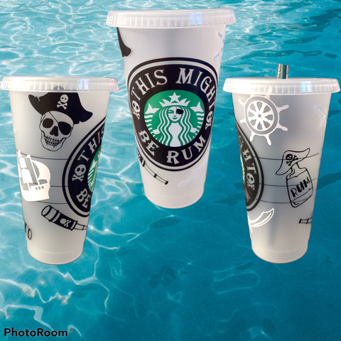 Cute Concha Bread Starbucks Reusable Cold Cup 24oz Venti