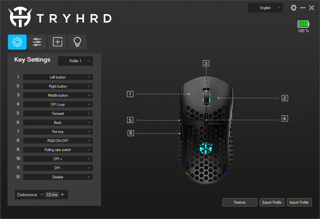 Tryhrd gaming mouse software