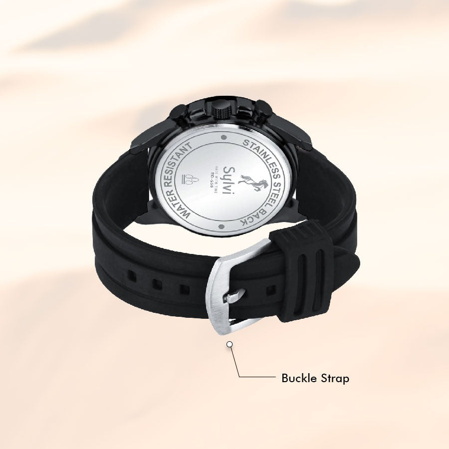 Attractive Strap Timegrapher Golden PU Attractive Strap Timegrapher Golden PU