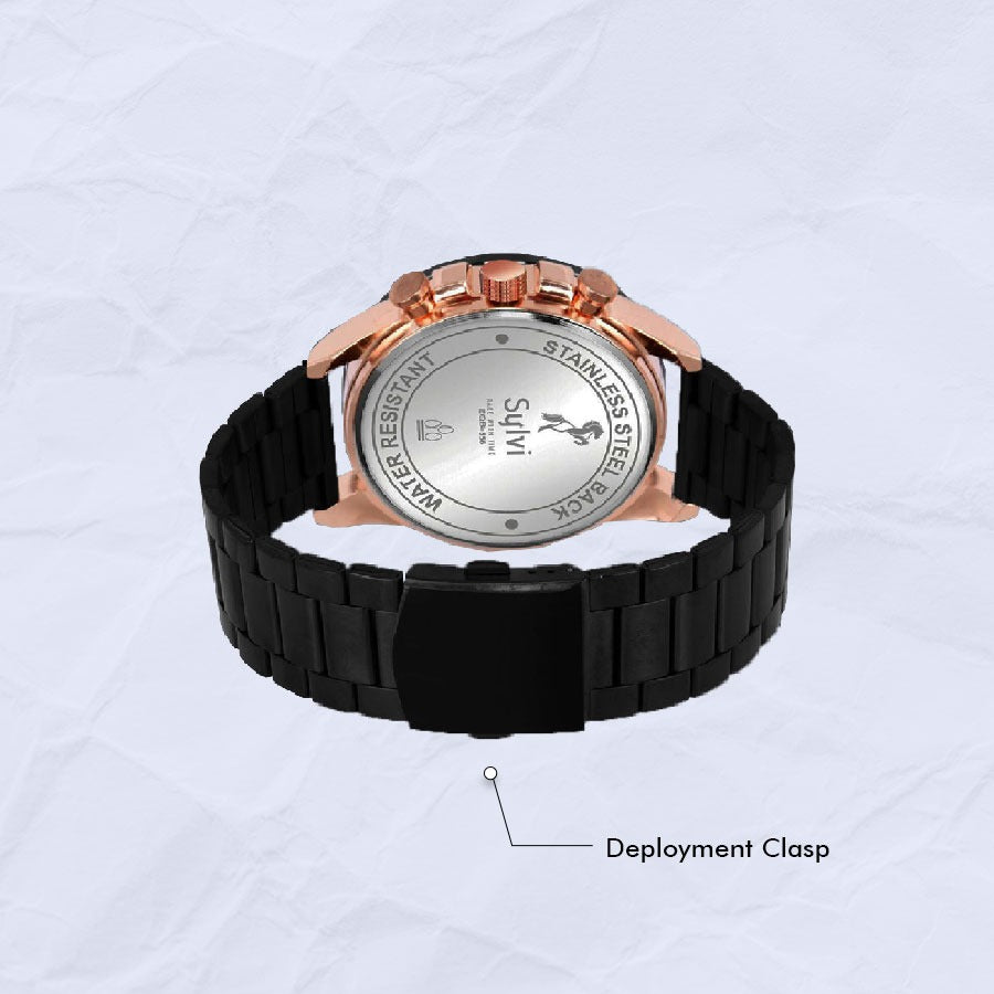 Attractive Strap Timegrapher Black RG Steel Attractive Strap Timegrapher Black RG Steel