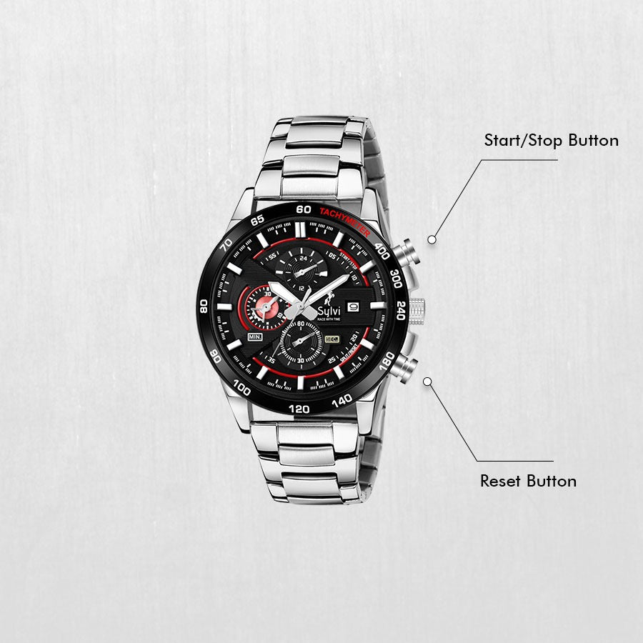 Functionality Timegrapher Red SL Steel Functionality Timegrapher Red SL Steel