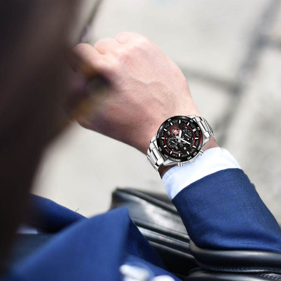 Designed for Men Timegrapher Red SL Steel Designed for Men Timegrapher Red SL Steel