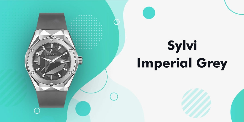 Sylvi Imperial Grey Analog Watch Banner