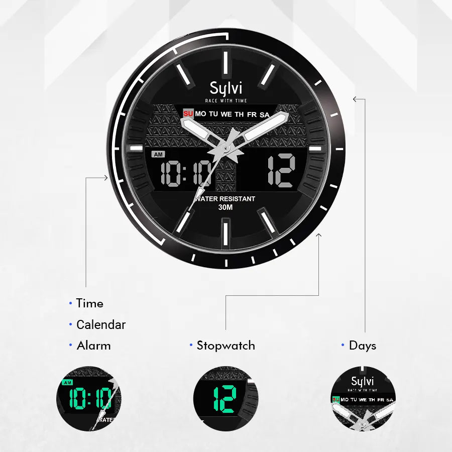Stunning Dial Hawk Black Silver Stunning Dial Hawk Black Silver