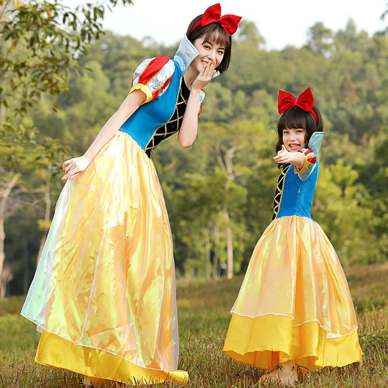 Fairy tale  poison apple queen cosplay costume dress for mom and me