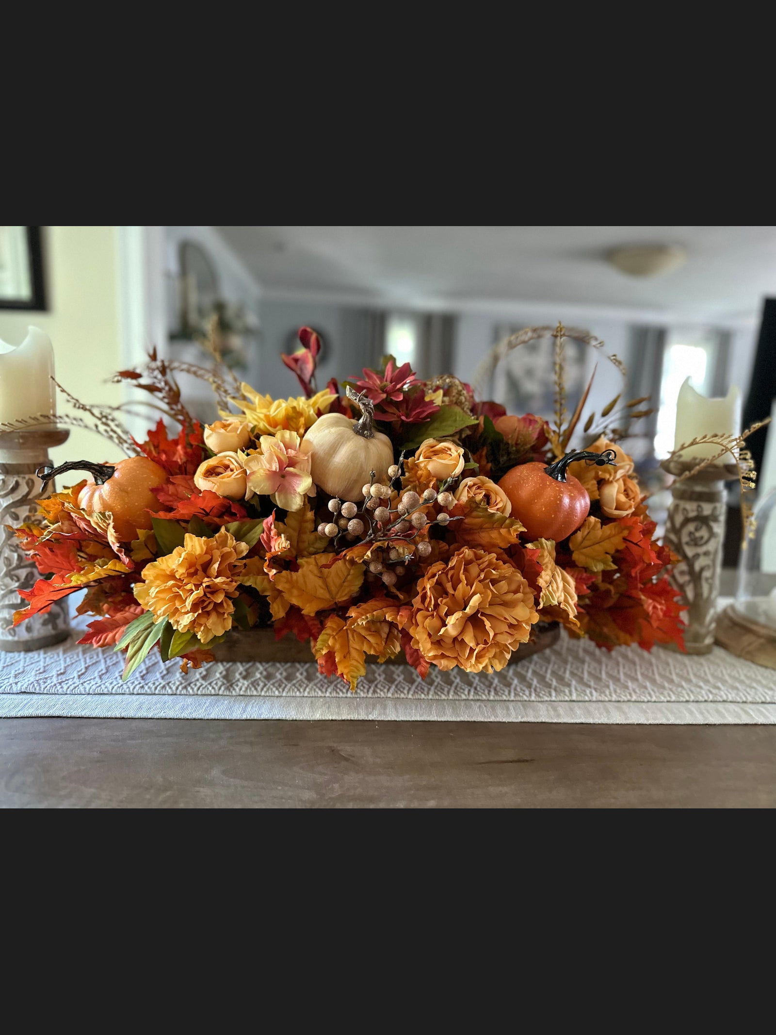 How to Create a Fall Dough Bowl Centerpiece