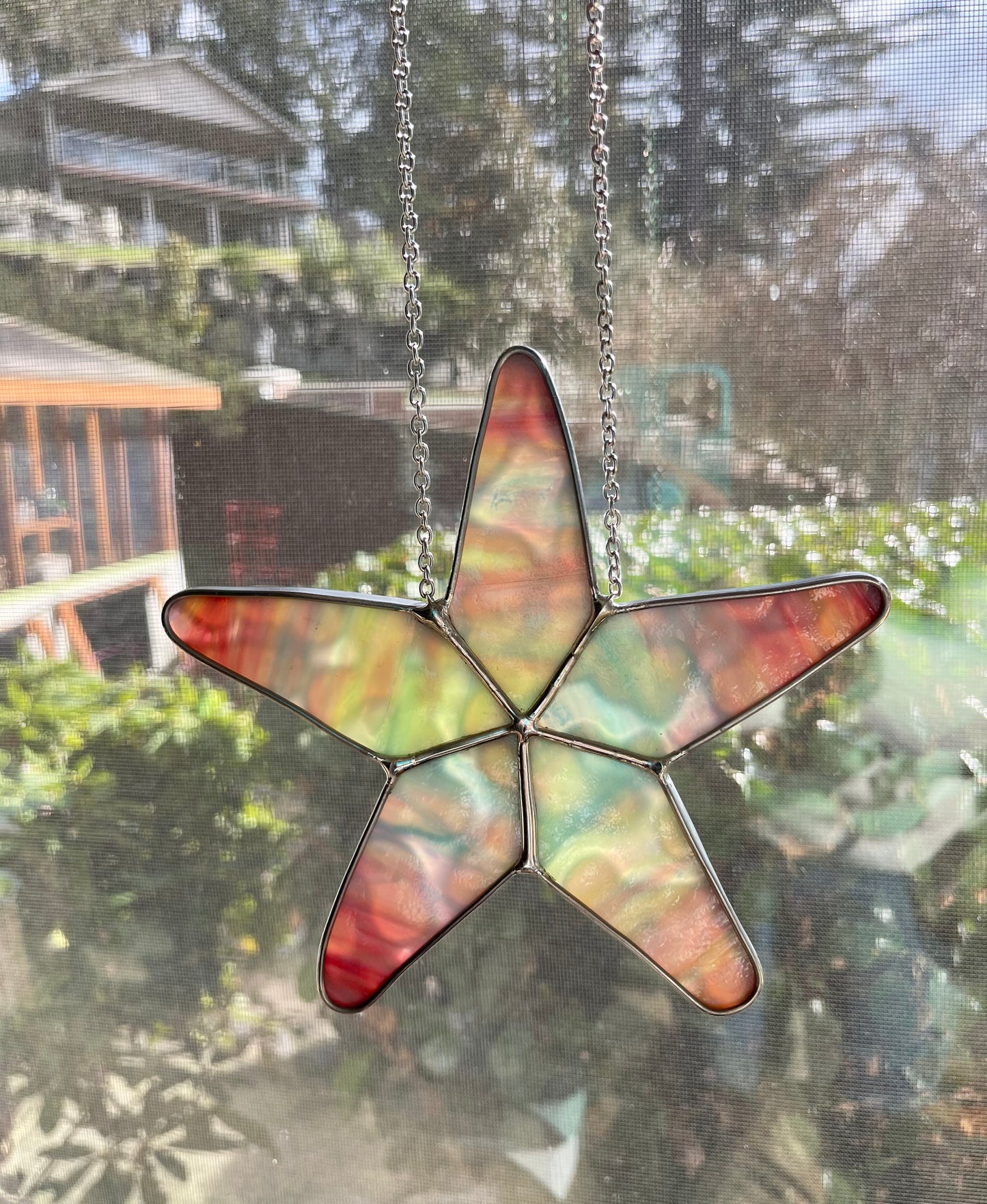 Handmade Stained Glass Starfish