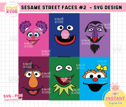 Sesame Street Characters SVG - Gravectory