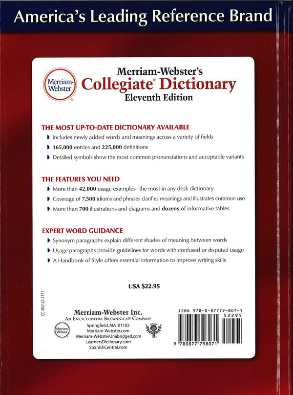 Merriam Websters Collegiate Dictionary 11th Edition Big Bad Wolf Books Sdn Bhd Philippines 8934