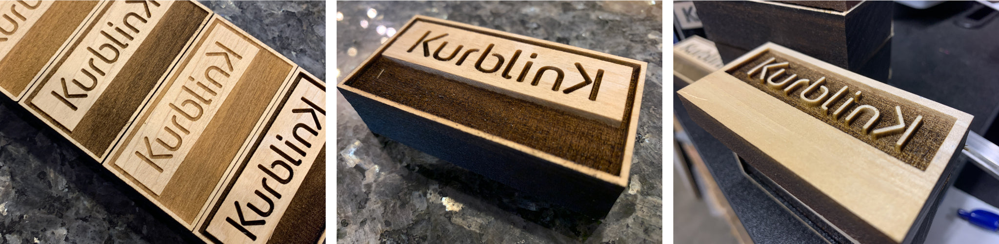 wood laser cut and engraved by Kurblink