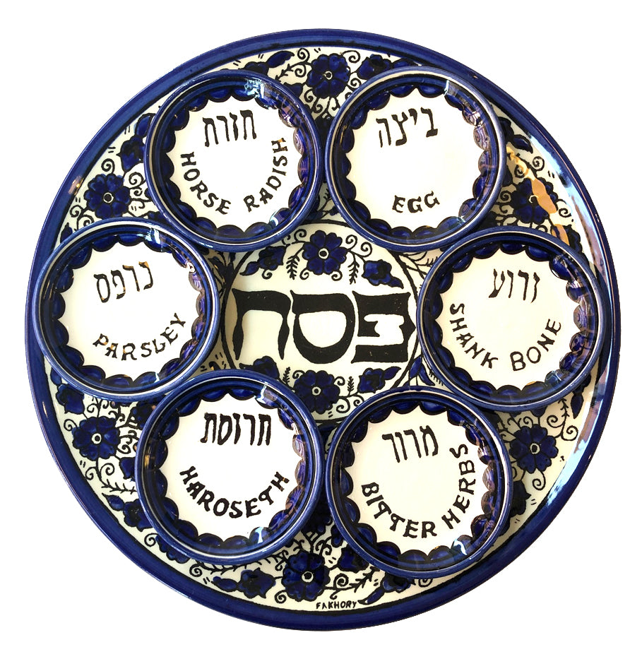 Armenian Seder Plate Set - Blue — Weitzman National Museum of American ...