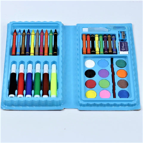 46 Pcs Drawing Set for Kids ,Set with Color Box, Pencil Colors Crayons  Colors Water Color