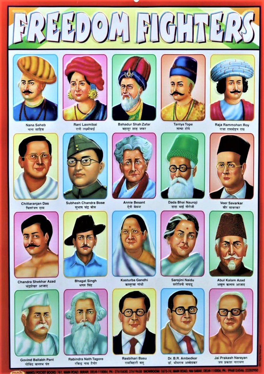 Freedom Fighters Chart – Large Vibrant Color chart of Freedom ...