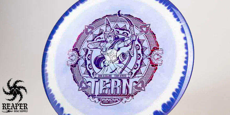 An Innova Ohn Scoggins Tour Series Tern disc with light gray background