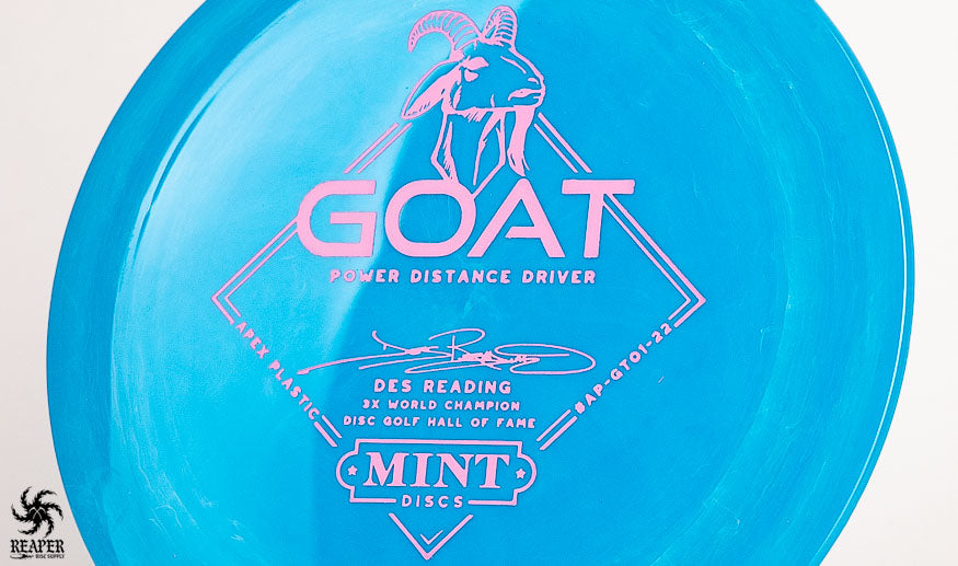 A Mint Discs Goat disc with white background