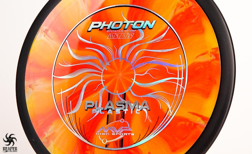 An image of an orange MVP Photon with black rim