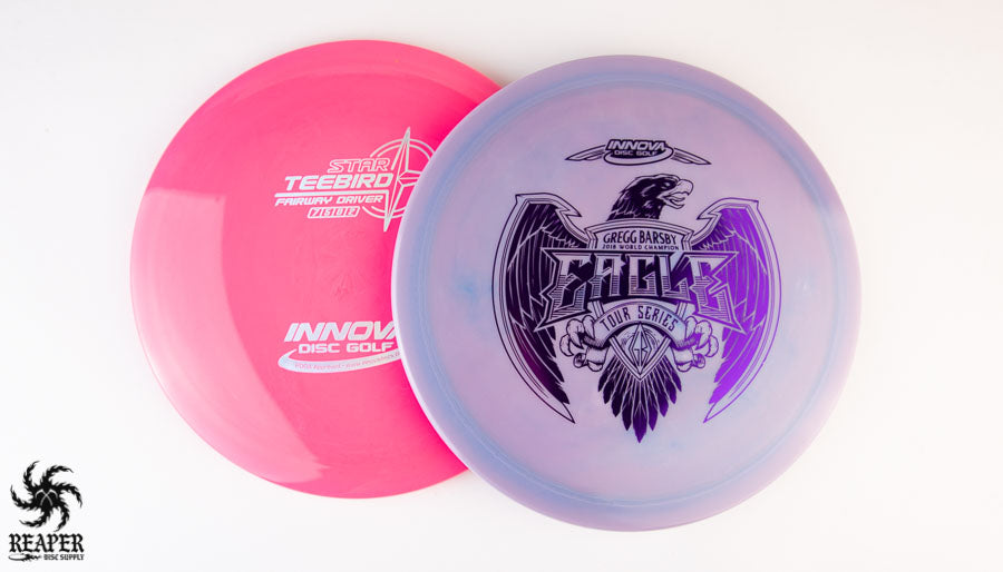 An Innova Teebird and Eagle On a White Background