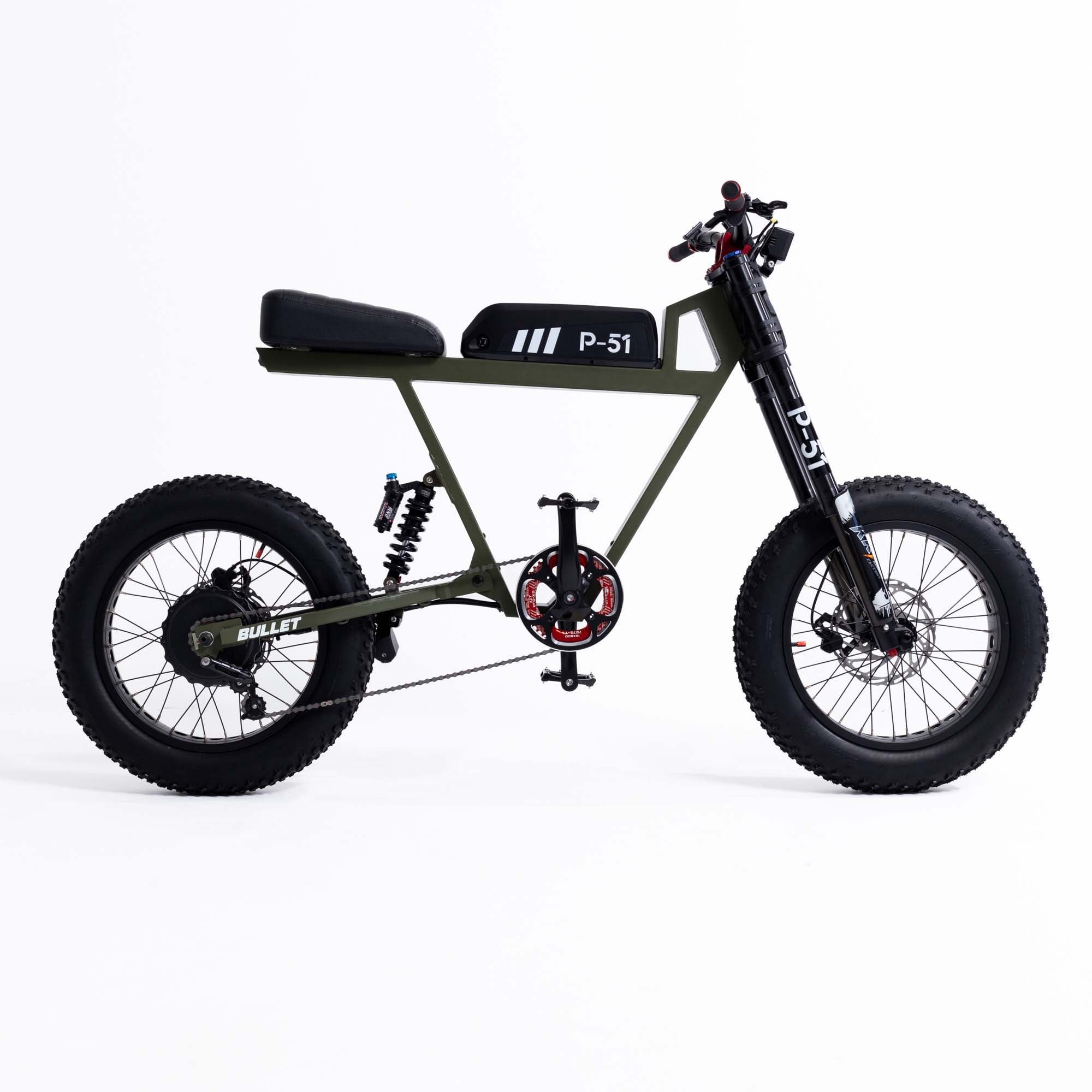 Gen 3 Bullet - Combat Green - P-51 Electric Bike Company product image